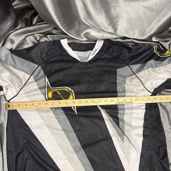 Vintage MSR NXT Racing Jersey Mens L Gray /Black  Padded Elbows Motocross Racing - Picture 11 of 15